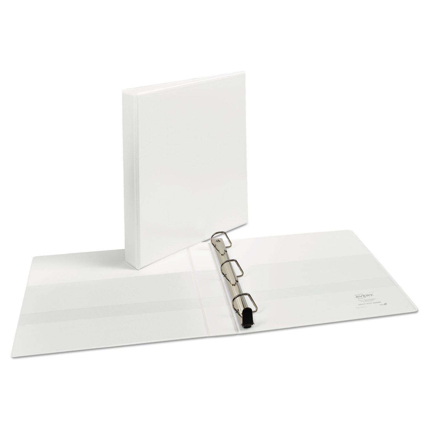 Avery Heavy-Duty Non Stick View Binder with DuraHinge and Slant Rings, 3 Rings, 1" Capacity, 11 x 8.5, White, (5304)