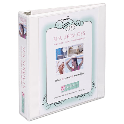 Avery Heavy-Duty Non Stick View Binder with DuraHinge and Slant Rings, 3 Rings, 1.5" Capacity, 11 x 8.5, White, (5404)