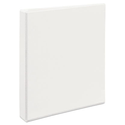 Avery Durable View Binder with DuraHinge and EZD Rings, 3 Rings, 1" Capacity, 11 x 8.5, White, (9301)