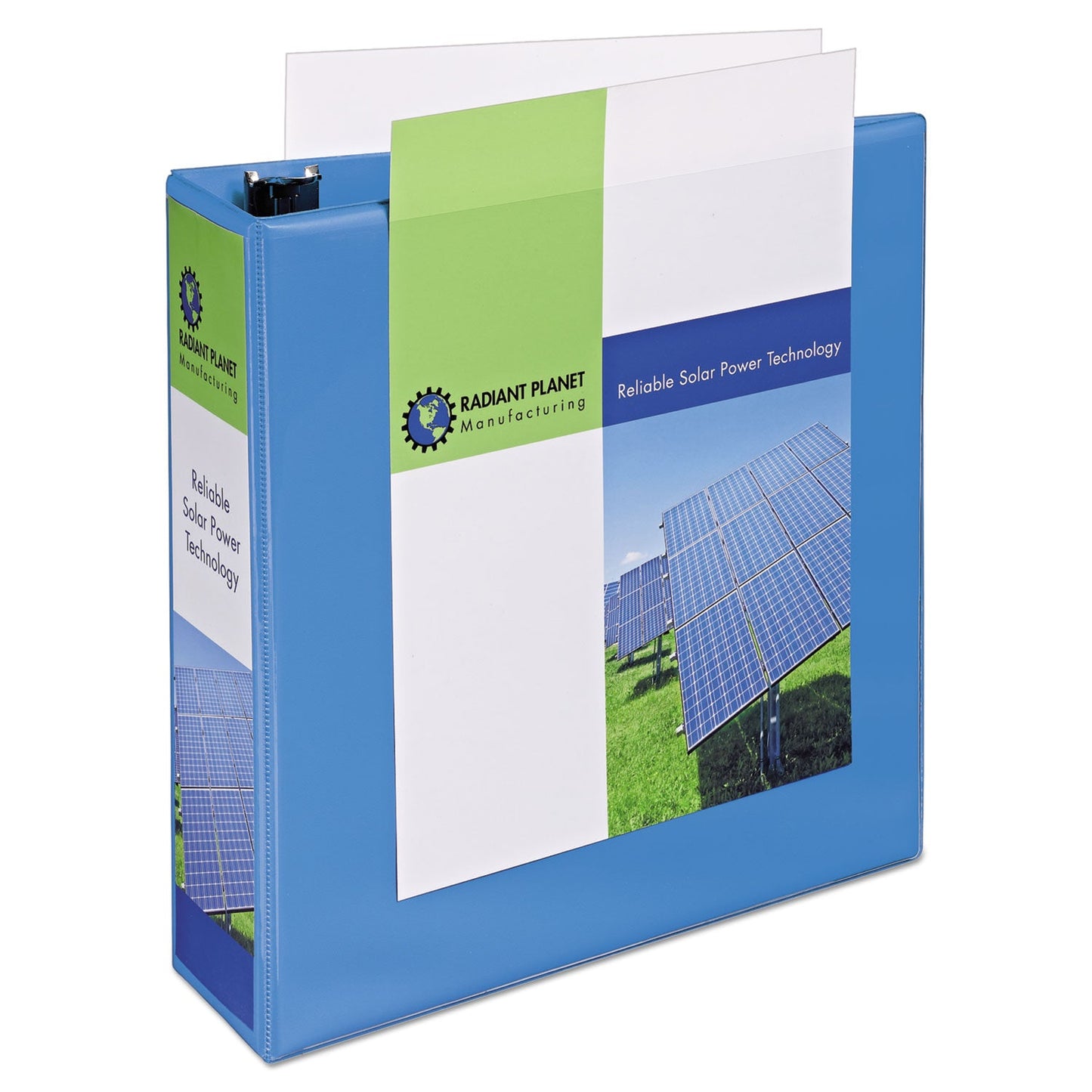 Avery Heavy-Duty Non Stick View Binder with DuraHinge and Slant Rings, 3 Rings, 3" Capacity, 11 x 8.5, Light Blue, (5601)