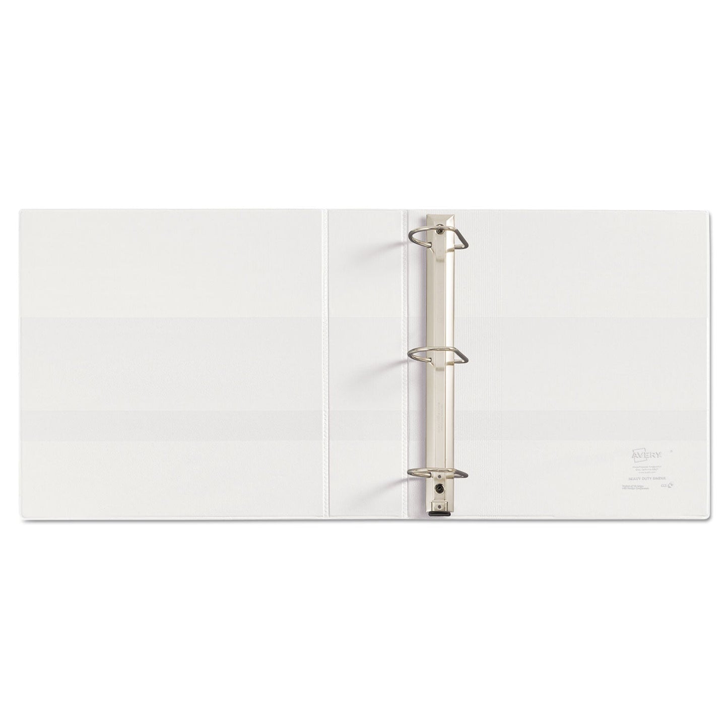 Avery Heavy-Duty Non Stick View Binder with DuraHinge and Slant Rings, 3 Rings, 2" Capacity, 11 x 8.5, White, (5504)