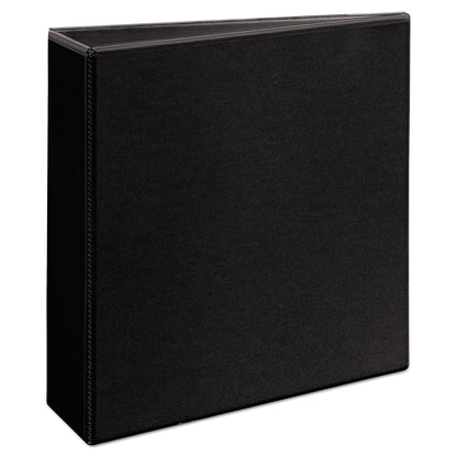 Avery Durable View Binder with DuraHinge and EZD Rings, 3 Rings, 3" Capacity, 11 x 8.5, Black, (9700)
