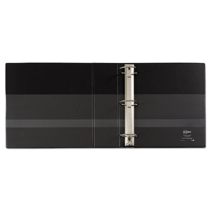 Avery Heavy-Duty Non-View Binder with DuraHinge, Three Locking One Touch EZD Rings and Spine Label, 3" Capacity, 11 x 8.5, Black