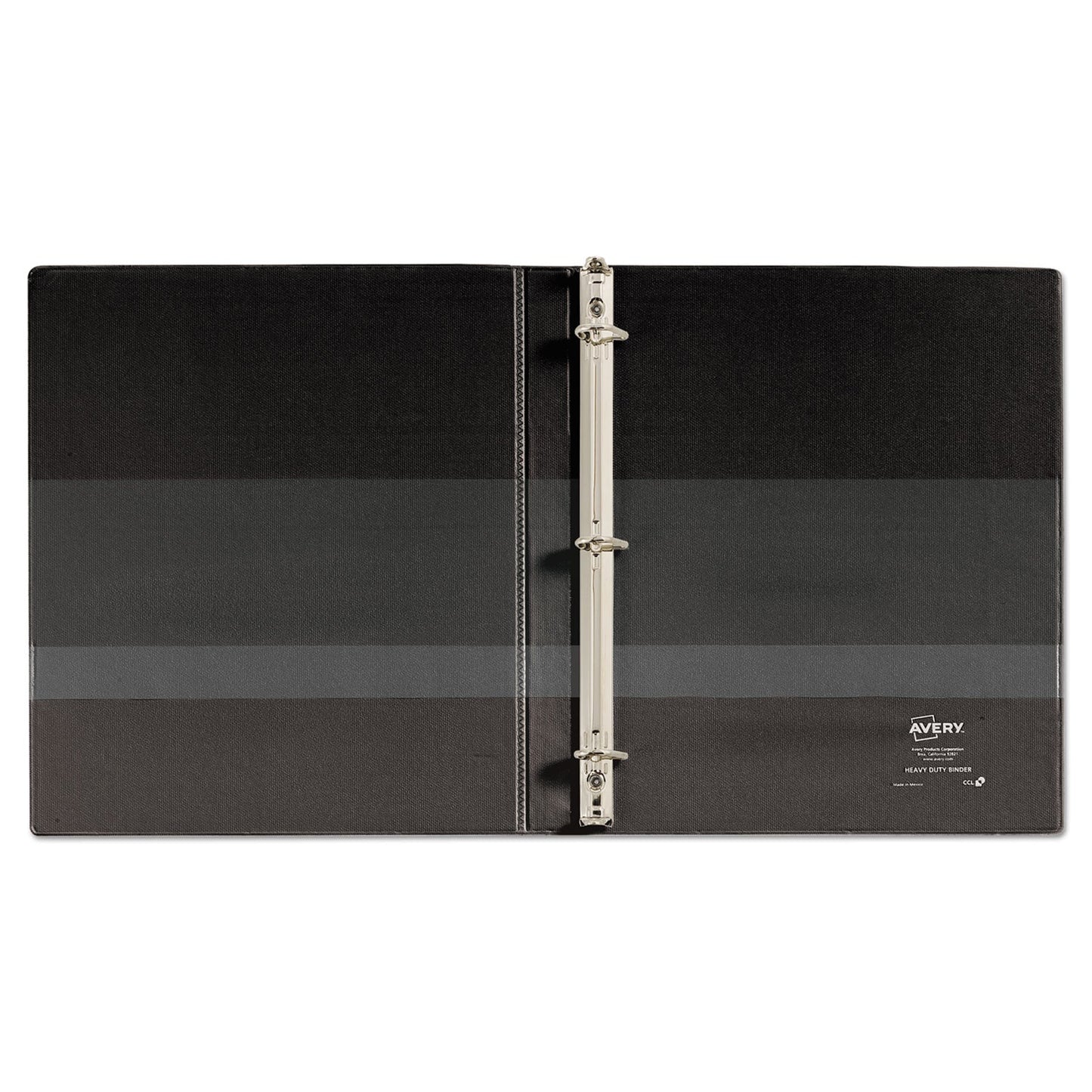 Avery Heavy-Duty Non Stick View Binder with DuraHinge and Slant Rings, 3 Rings, 0.5" Capacity, 11 x 8.5, Black, (5233)