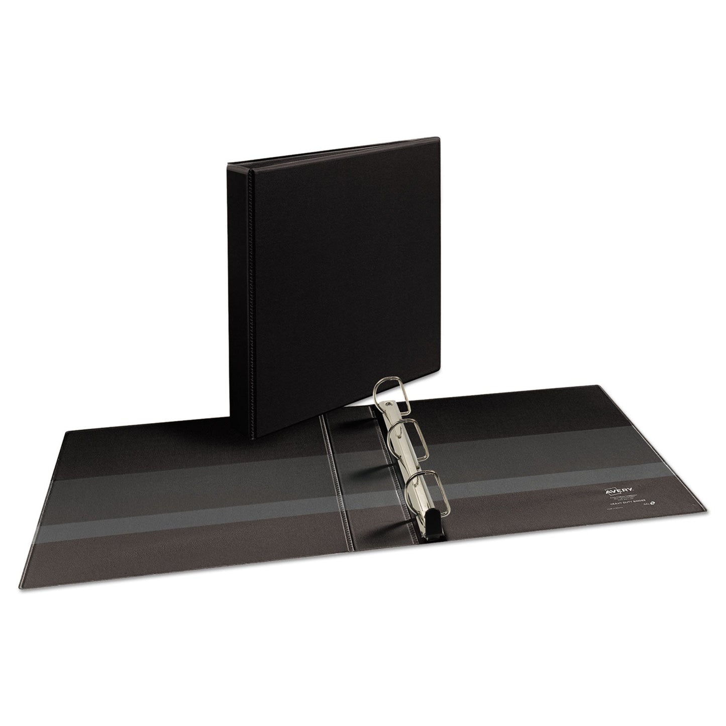 Avery Heavy-Duty Non Stick View Binder with DuraHinge and Slant Rings, 3 Rings, 1.5" Capacity, 11 x 8.5, Black, (5400)