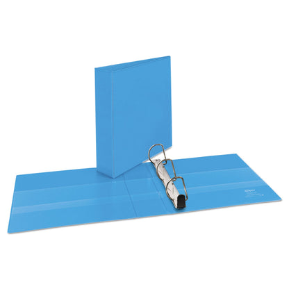 Avery Heavy-Duty Non Stick View Binder with DuraHinge and Slant Rings, 3 Rings, 2" Capacity, 11 x 8.5, Light Blue, (5501)