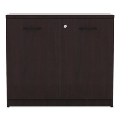 Alera Valencia Series Storage Cabinet, 34 1/8w x 22 7/8d x 29 1/2h, Mahogany