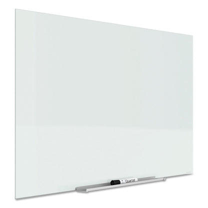 Quartet InvisaMount Magnetic Glass Marker Board, Frameless, 74" x 42", White Surface