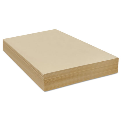 Pacon Cream Manila Drawing Paper, 50 lb Cover Weight, 18 x 24, Cream Manila, 500/Pack
