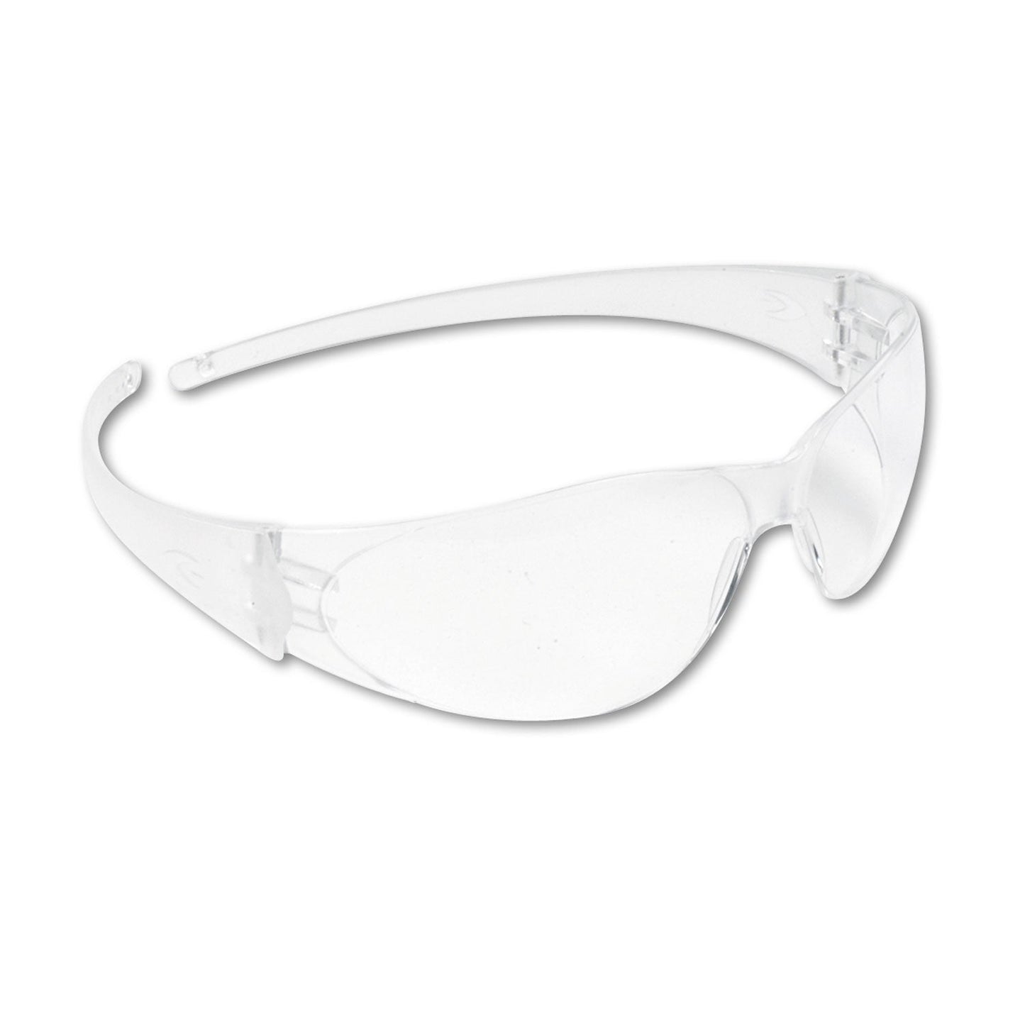 MCR Checkmate Wraparound Safety Glasses, CLR Polycarbonate Frame, Coated Clear Lens, 12/Box