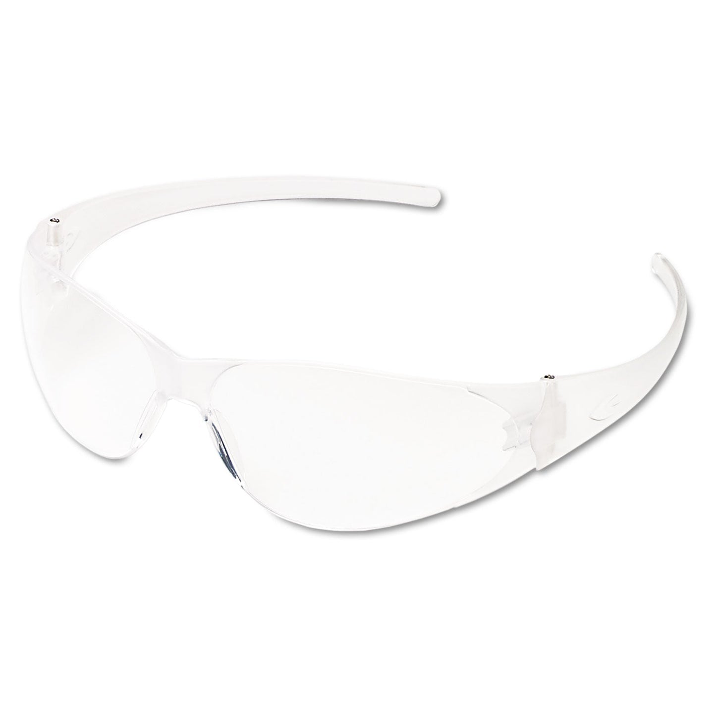 MCR Checkmate Wraparound Safety Glasses, CLR Polycarbonate Frame, Coated Clear Lens, 12/Box