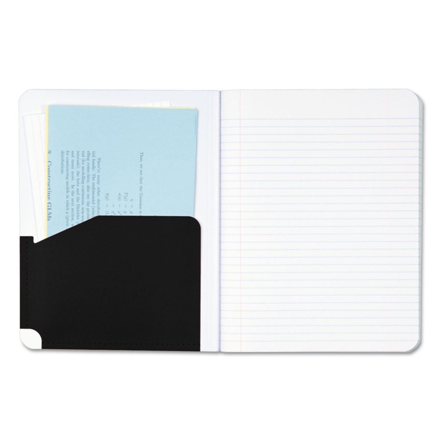 Five Star Poly Composition Book with Pockets, Medium/College Rule, Randomly Assorted Covers, 9.75 x 7.5, 100 Sheets