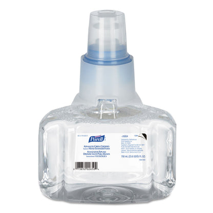 PURELL Advanced Hand Sanitizer Green Certified Foam Refill, For LTX-7 Dispensers, 700 mL, Fragrance-Free, 3/Carton