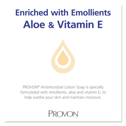 PROVON Antimicrobial Lotion Soap, Floral Balsam, 1,000 mL Refill, 8/Carton