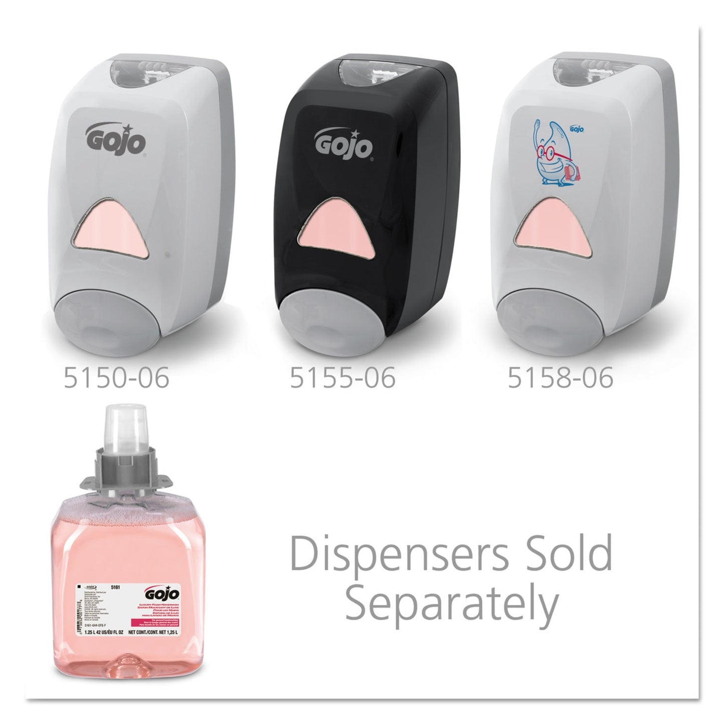 GOJO FMX-12 Luxury Foam Hand Wash, FMX-12 Dispenser, Cranberry, 1,250 mL Pump