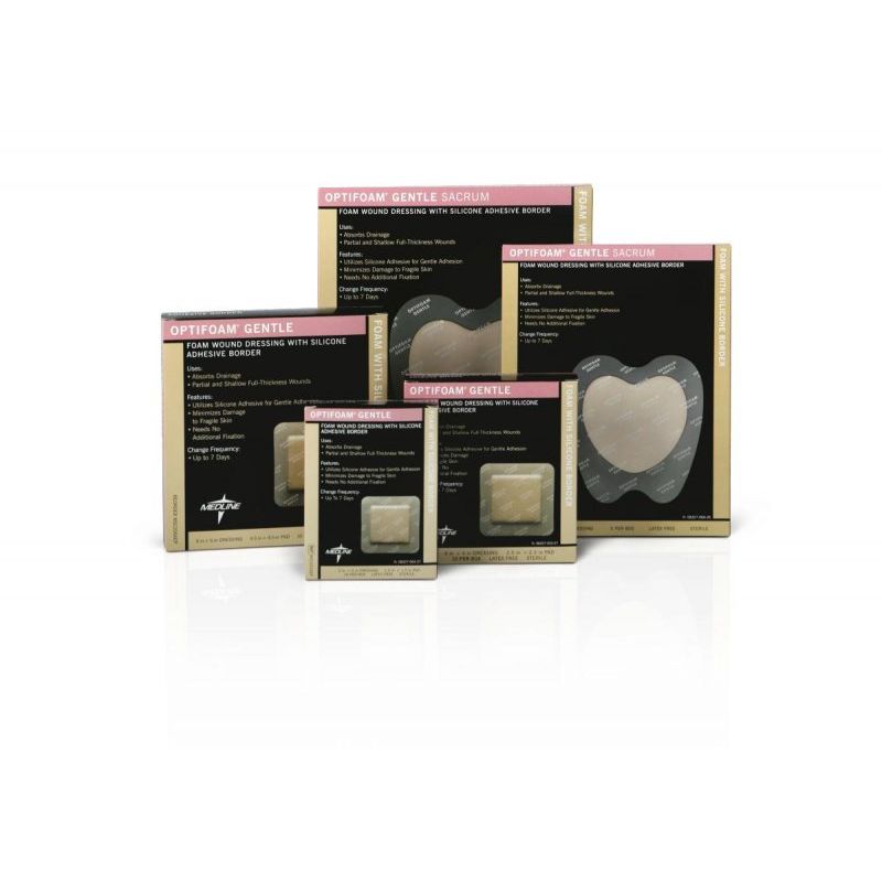Optifoam Gentle Foam Dressing 4 X 4 In