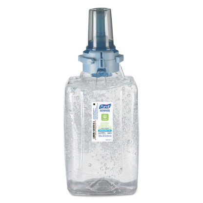 PURELL Advanced Hand Sanitizer Green Certified Gel Refill, For ADX-12 Dispensers, 1,200 mL, Fragrance-Free, 3/Carton