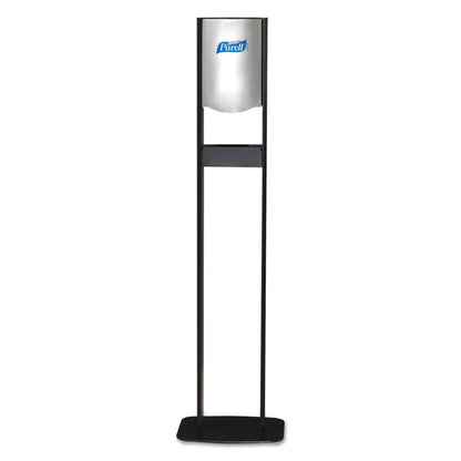 PURELL Elite LTX Floor Stand Dispenser Station, 1,200 mL, 15.25 x 9.86 x 58.1, Chrome/Black