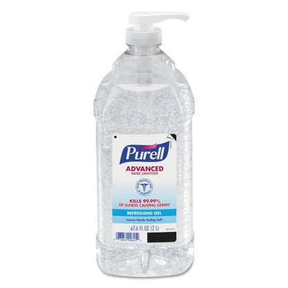 PURELL Advanced Refreshing Gel Hand Sanitizer, 2 L Pump Bottle, Clean Scent