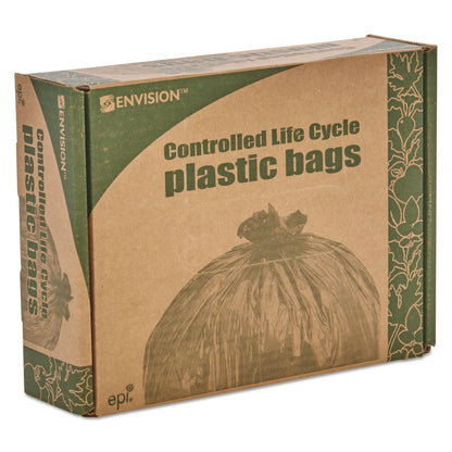 Stout Controlled Life-Cycle Plastic Trash Bags, 30 gal, 0.8 mil, 30" x 36", Brown, 60/Box