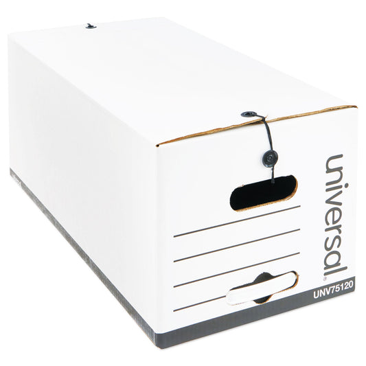 Universal Economical Easy Assembly Storage Files, Letter Files, White, 12/Carton