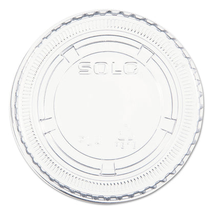 Dart Portion/Souffle Cup Lids, Fits 3.25 oz to 9 oz Cups, Clear, 125/Pack, 20 Packs/Carton