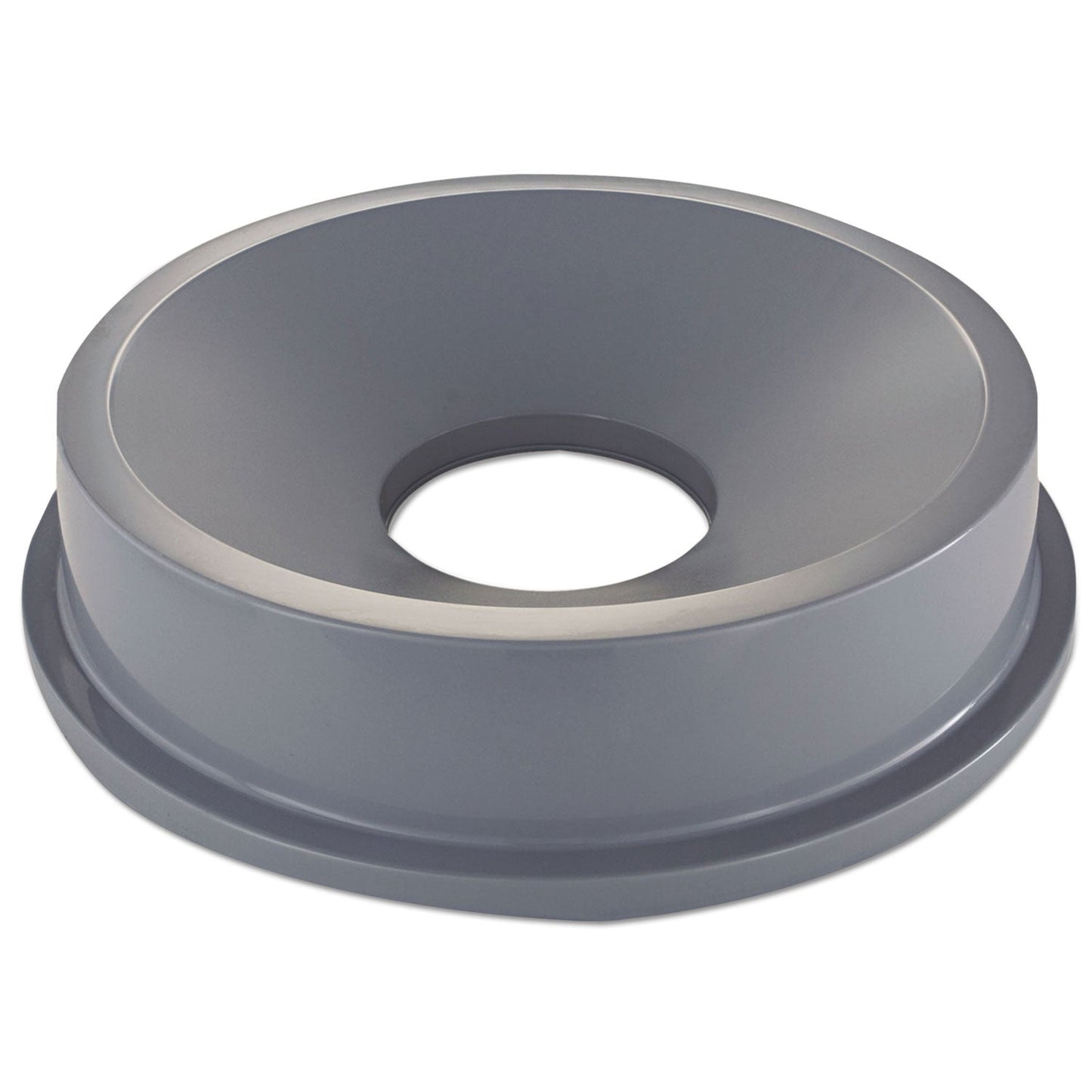 Rubbermaid Round BRUTE Funnel Top Receptacle, For 32-Gallon Containers, 22.38" Diameter x 5h, Gray