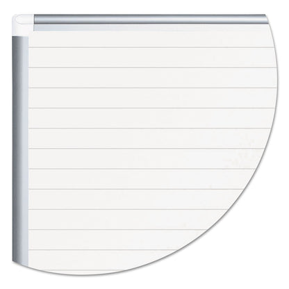 MasterVision Ruled Planning Board, 72 x 48, White/Silver