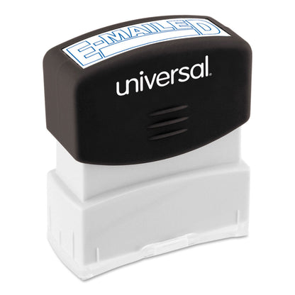 Universal Message Stamp, E-MAILED, Pre-Inked One-Color, Blue