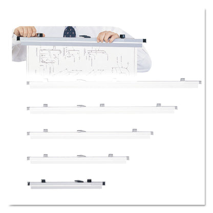 Safco Sheet File Hanging Clamps, 100 Sheets Per Clamp, 18" Length, 6/Carton
