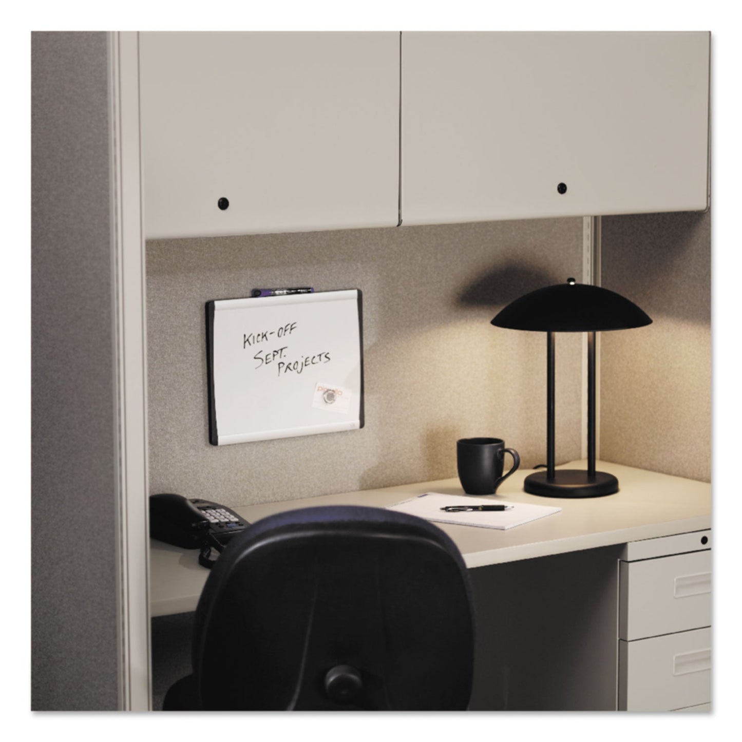 Quartet Magnetic Dry-Erase Board, Steel, 14 x 24, White Surface, Silver Aluminum Frame