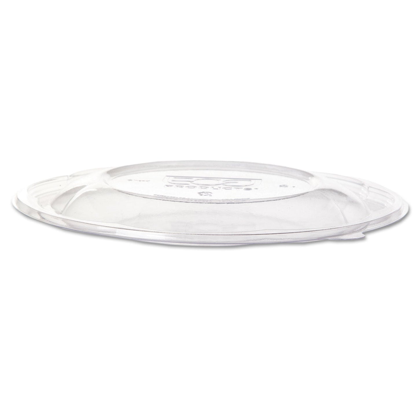 Eco-Products Salad Bowl Lids, Lids for 64 oz Squat Salad Bowls, 9.5" Diameter, Clear, Plastic, 300/Carton