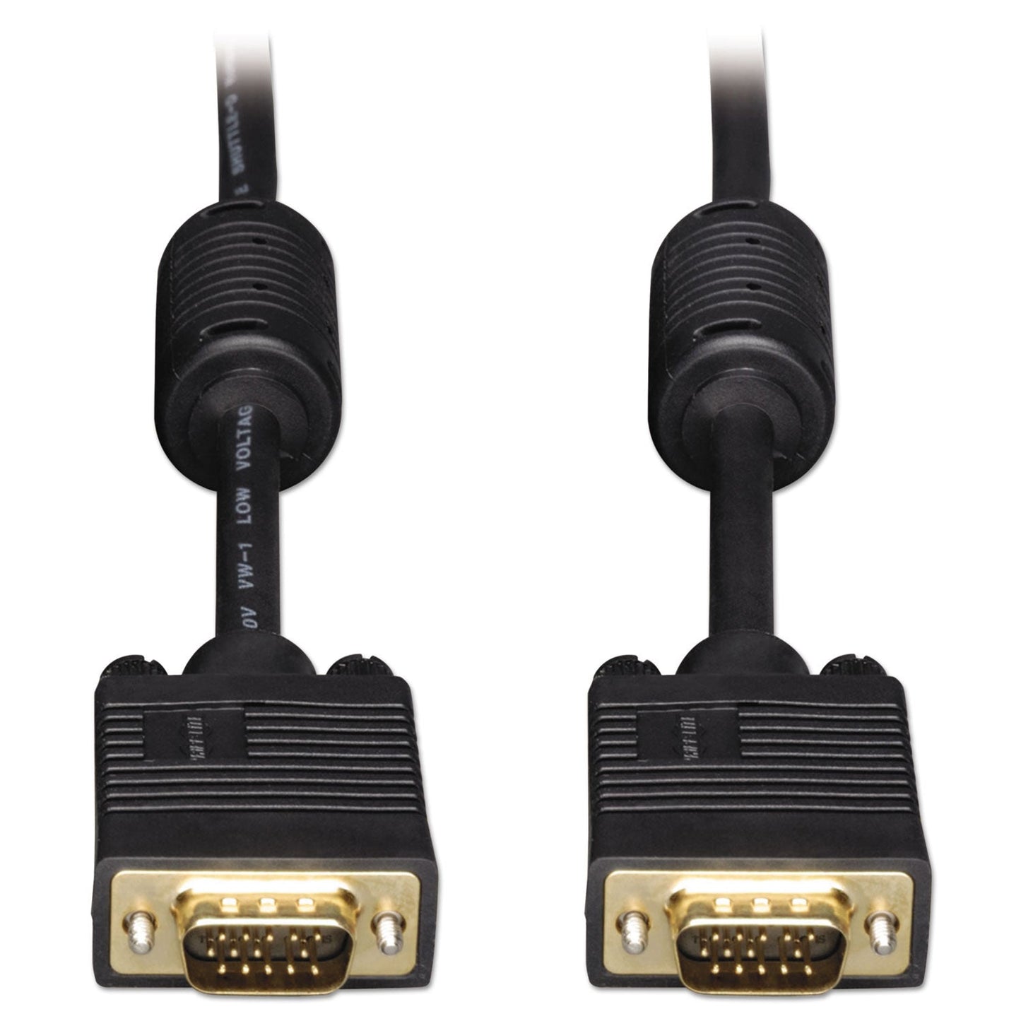 Tripp Lite VGA Coaxial High-Resolution Monitor Cable with RGB Coaxial, 50 ft, Black