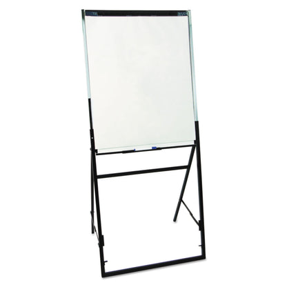 Quartet Futura Dry Erase Presentation Easel, Melamine, 26 x 35, White, Black Frame