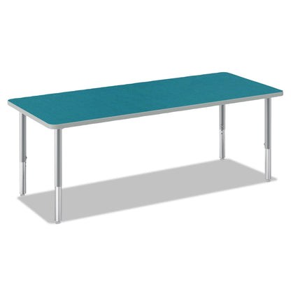 HON Build Rectangle Shape Table Top, 60w x 24d, Blue Agave