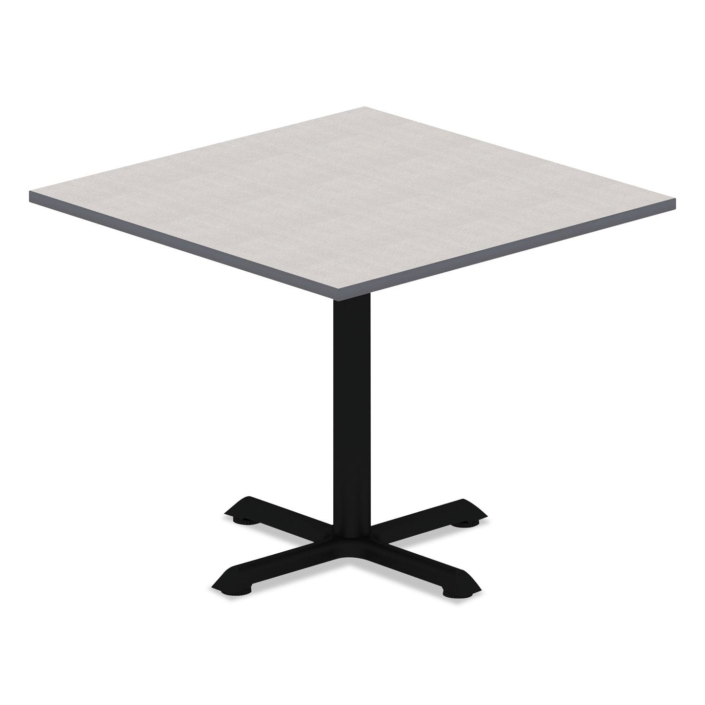 Alera Hospitality Series Single-Column Bases, 27.5" Diameter, 28.5"h, 300 lb Cap, Steel, Black
