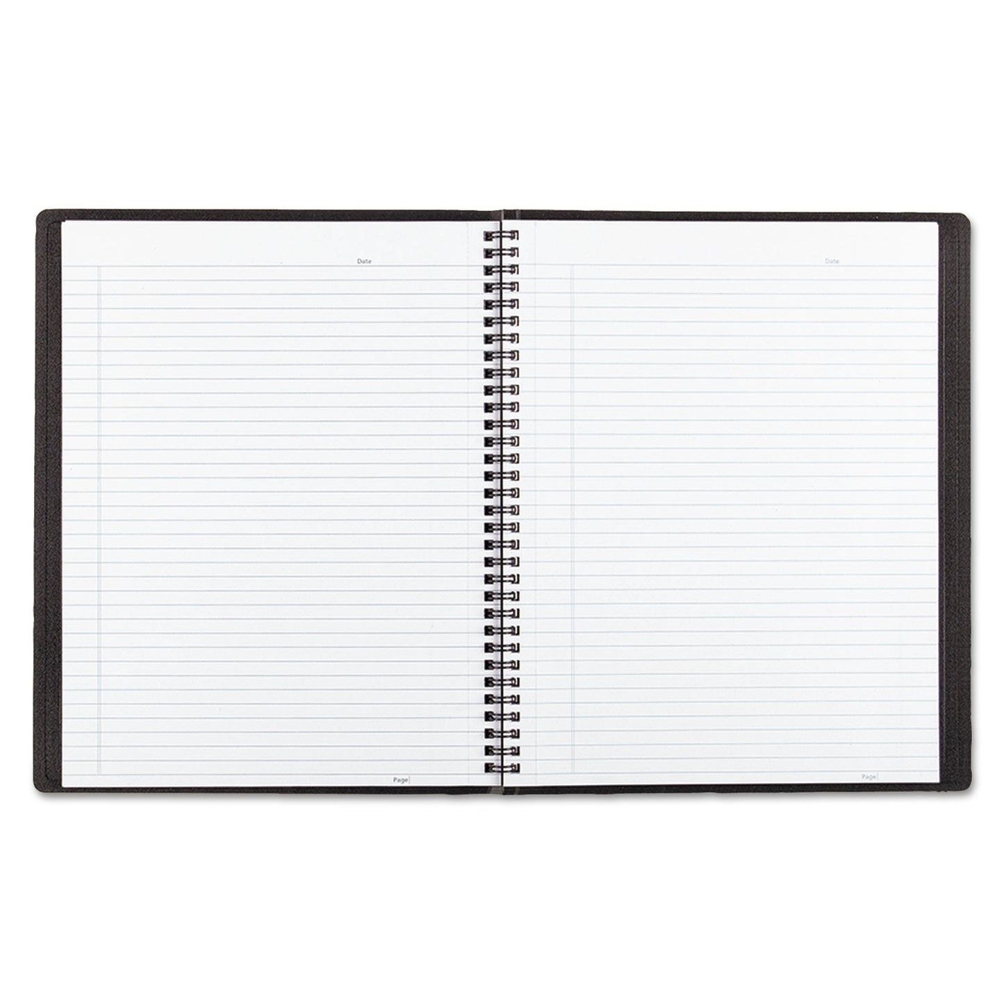 Blueline Duraflex Poly Notebook, 1 Subject, Medium/College Rule, Black Cover, 11 x 8.5, 80 Sheets
