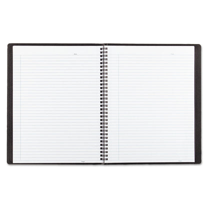Blueline Duraflex Poly Notebook, 1 Subject, Medium/College Rule, Black Cover, 11 x 8.5, 80 Sheets