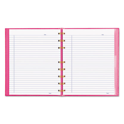 Blueline Pink Ribbon NotePro Notebook, 1 Subject, Narrow Rule, Bright Pink Cover, 9.25 x 7.25, 75 Sheets