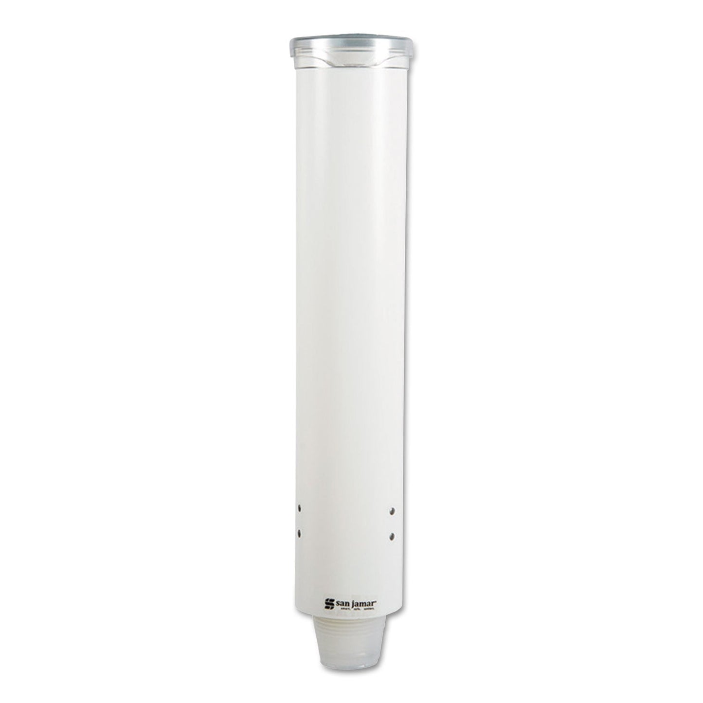 San Jamar Small Pull-Type Water Cup Dispenser, For 5 oz Cups, White