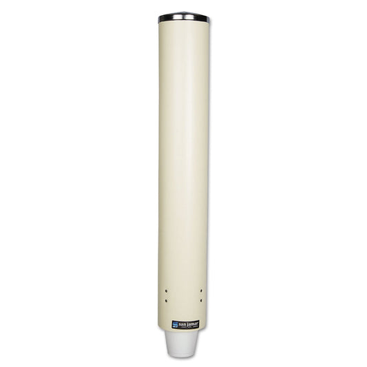 San Jamar Foam Cup Dispenser with Removable Cap, For 4 oz to 10 oz Cups, Sand