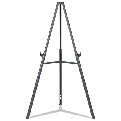 MasterVision Quantum Heavy Duty Display Easel, 35.62" to 61.22" High, Plastic, Black