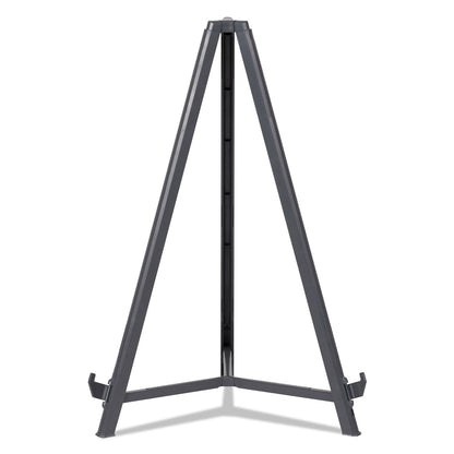 MasterVision Quantum Heavy Duty Display Easel, 35.62" to 61.22" High, Plastic, Black