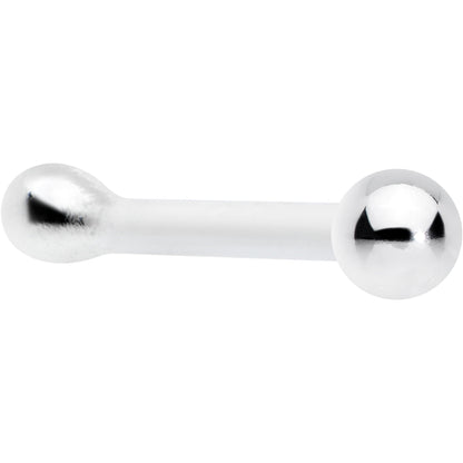 Sterling Silver 1.3mm Ball  Nose Bone