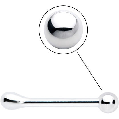 Sterling Silver 1.3mm Ball  Nose Bone