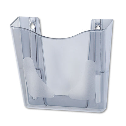 deflecto Euro-Style DocuPocket Portrait Wall File, A4/Letter/Magazines/Portfolio Size, 10.25" x 4" x 10", Smoke