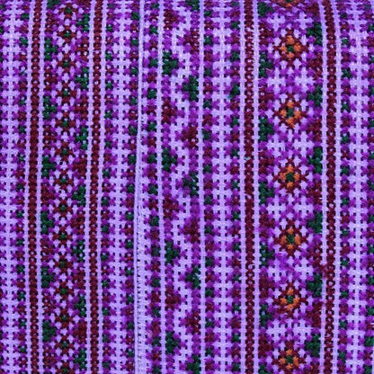 Diamond Upcycled Hmong Textile Cross-stitch Wallet - Thailand