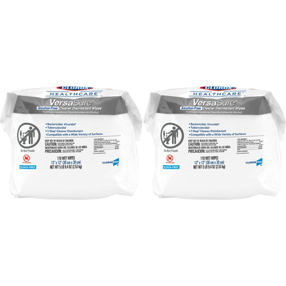 Clorox Healthcare® VersaSure® Cleaner Disinfectant Wipes, Refill Pouch 31761