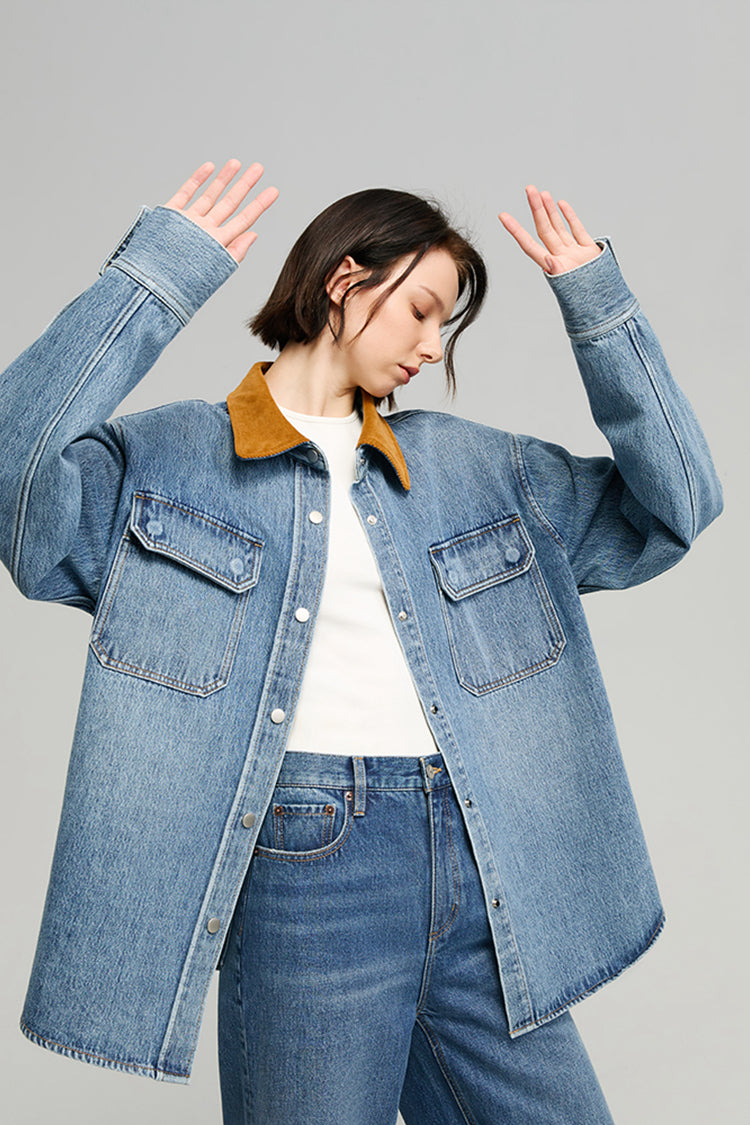 California Sunset Denim Shirt HJ902