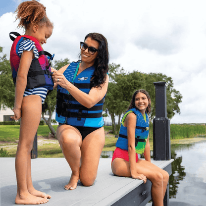 WOW Watersports Vis-Wave Adult Life Vest Blue